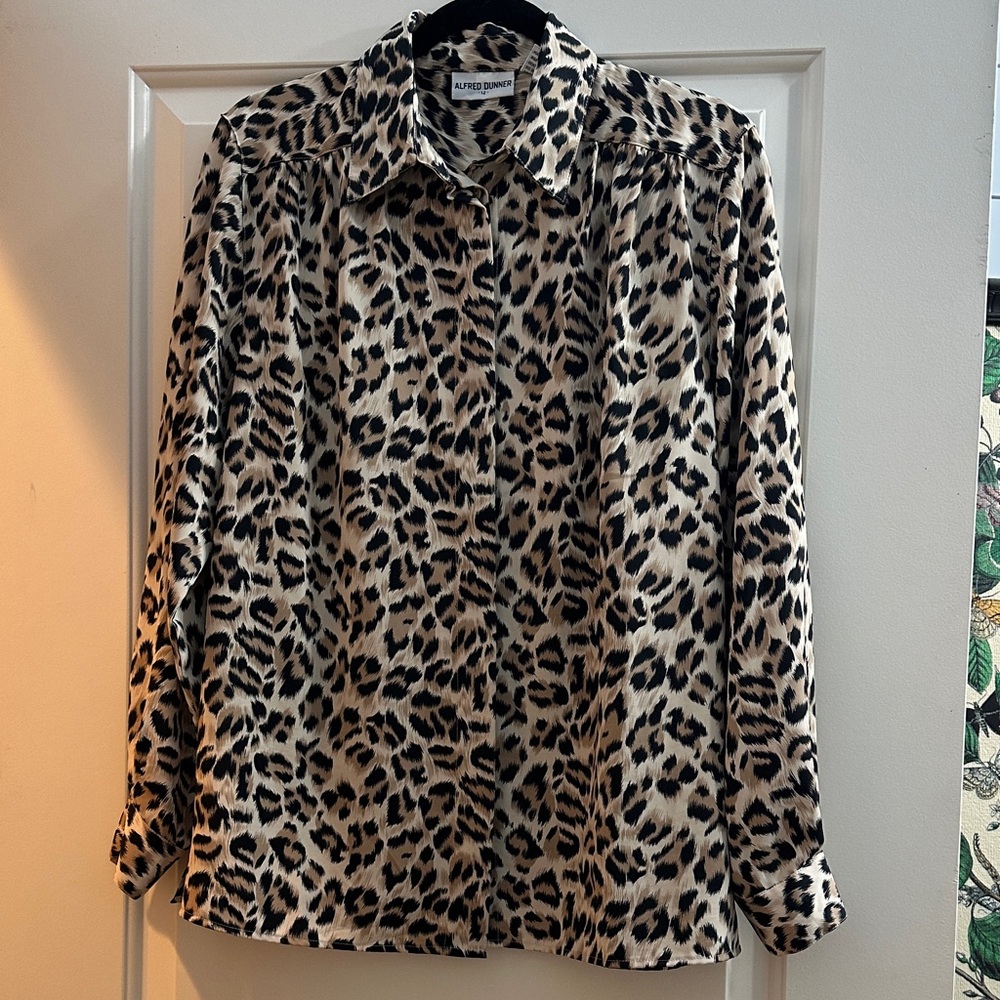 Alfred Dunner Leopard Print Blouse